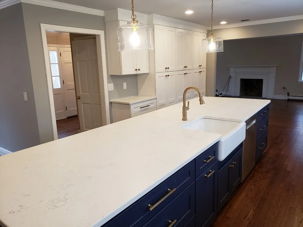 Azure and Ivory Open Plan Kitchen by Radzwillas Kitchen And Bath Design - Photo 17