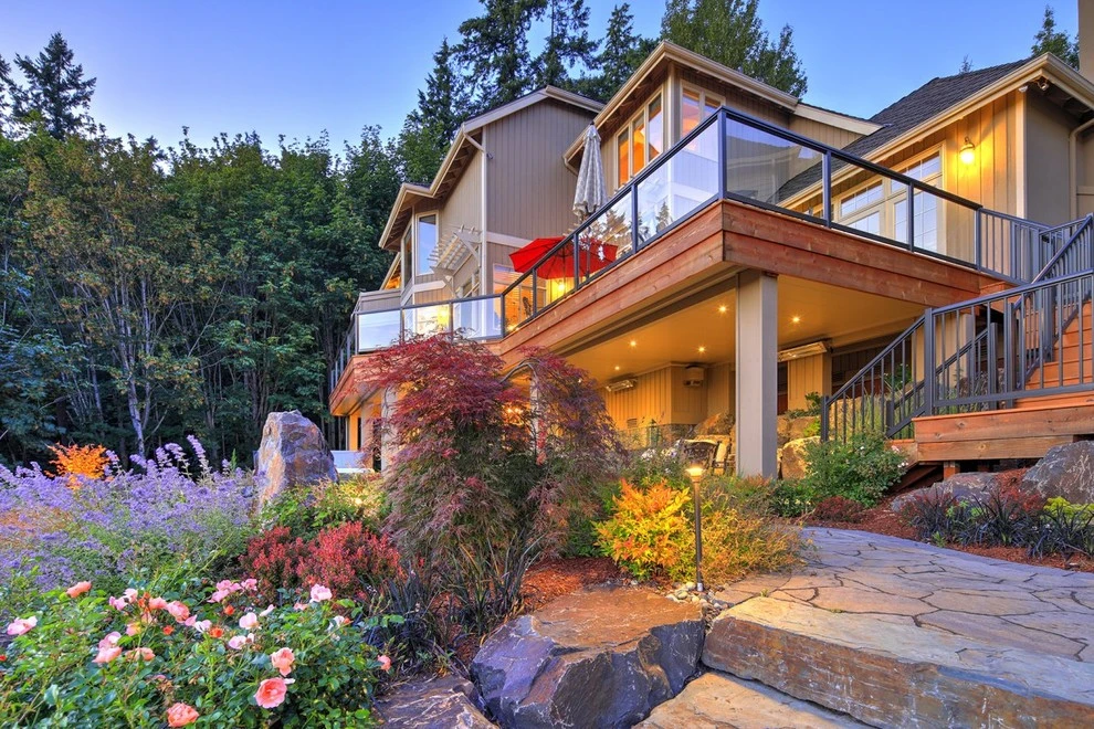 Hillside landscape and outdoor living by Alderwood Landscape Architecture And Construction - Photo 13