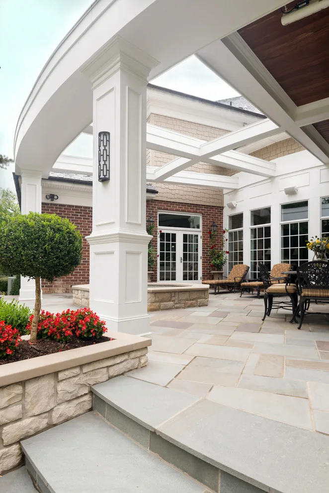 Stone and Stucco Patio Kitchen by Evalia Design, LLC. - Photo 7