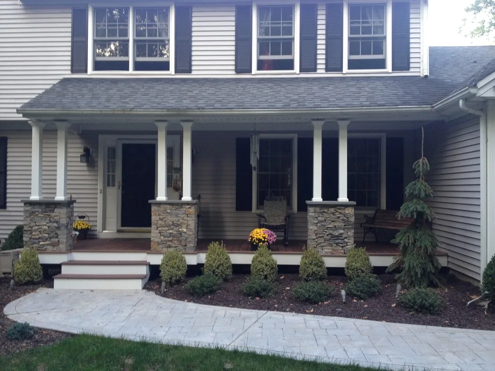 Natural Stone Veneer Deck Renovation by Radzwillas Kitchen And Bath Design - Photo 2