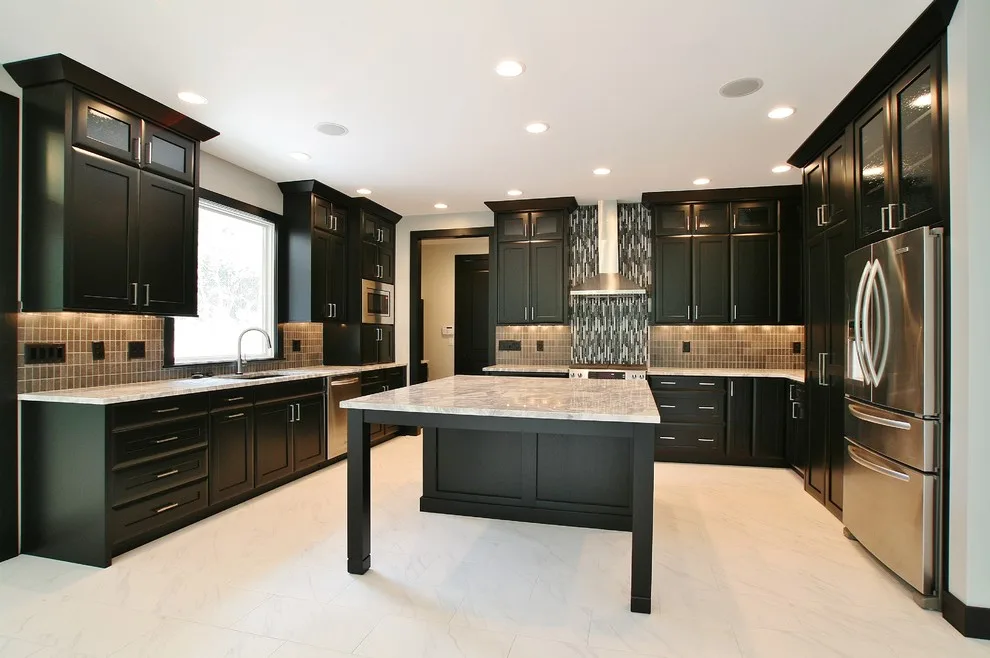 Black Kitchen Cabinets with a Fresh Coat by Finishing Touch Custom Woodworks, Inc. - Photo 5