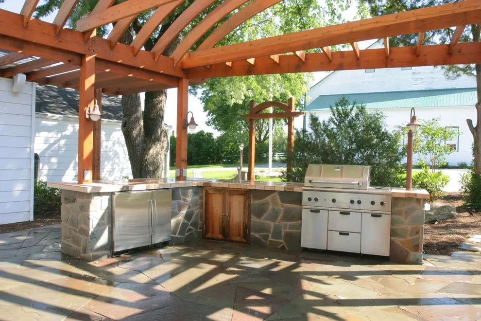 Alfresco Cooking Area with Hearth by Excel Remodeling - Photo 6