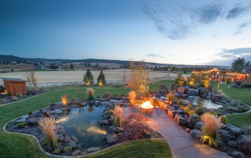 North Spokane Estate Retreat + Water by Alderwood Landscape Architecture And Construction - Photo 3