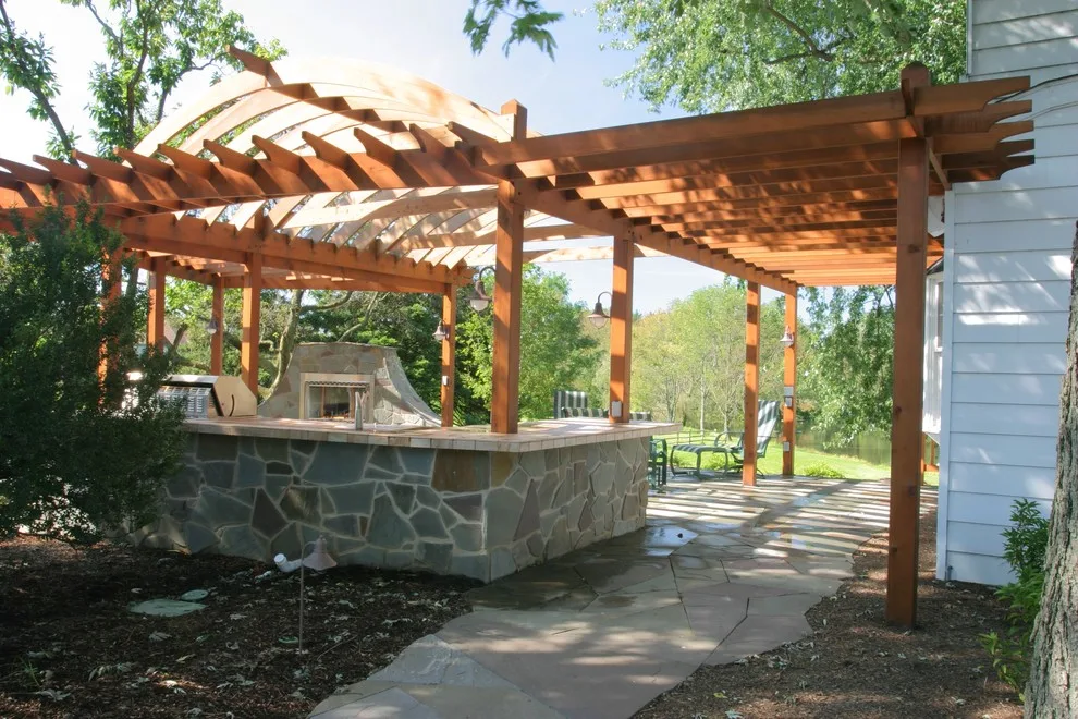 Alfresco Cooking Area with Hearth by Excel Remodeling - Photo 7
