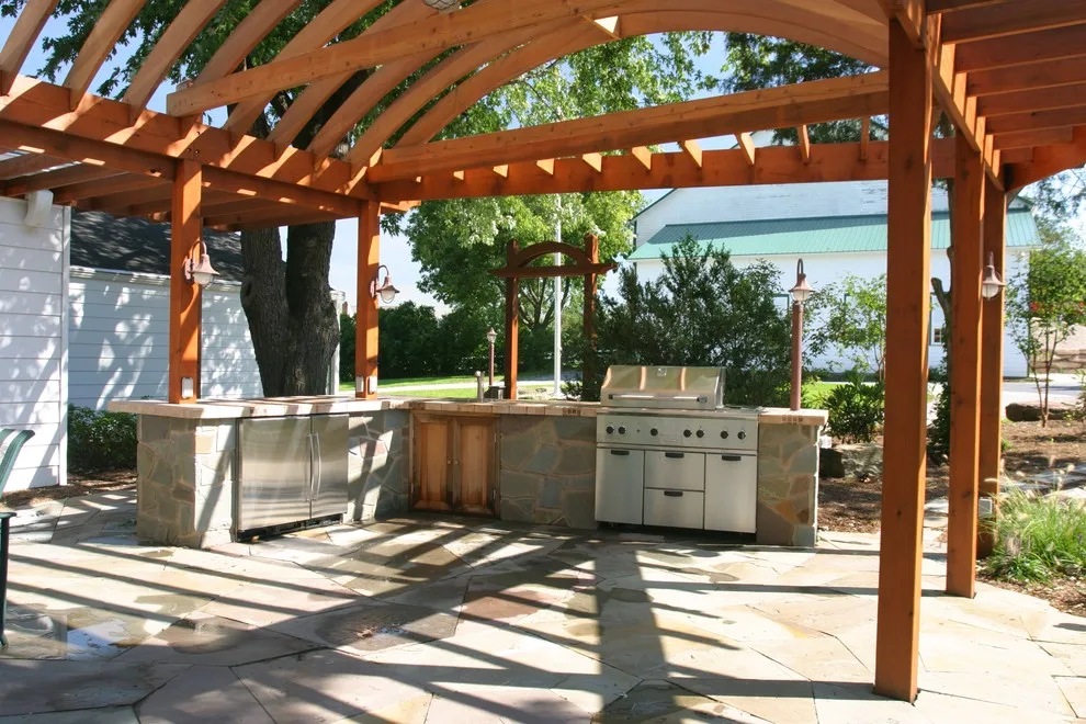 Alfresco Cooking Area with Hearth by Excel Remodeling - Photo 5