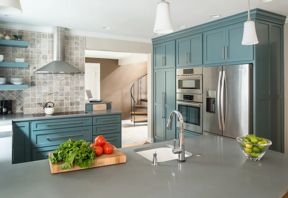 Aqua and Jade Kitchen and Bathroom by Adam Gibson Design - Photo 7