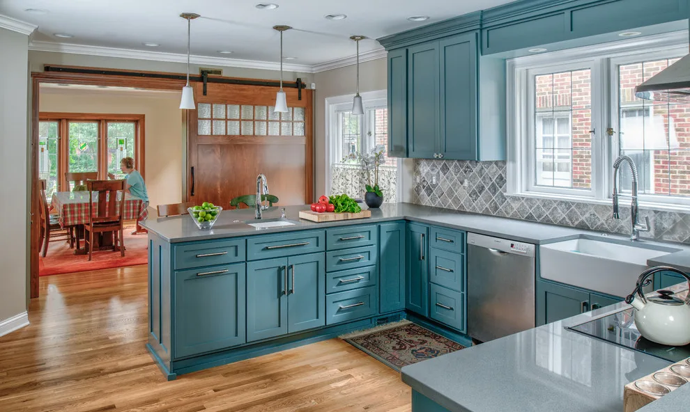 Aqua and Jade Kitchen and Bathroom by Adam Gibson Design - Photo 4