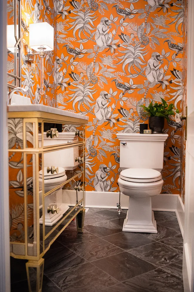 Glamorous Powder Room by MadDesigns Kitchen, Bath, Interiors - Photo 5