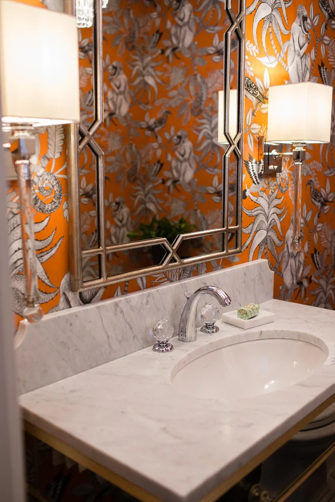 Glamorous Powder Room by MadDesigns Kitchen, Bath, Interiors - Photo 2