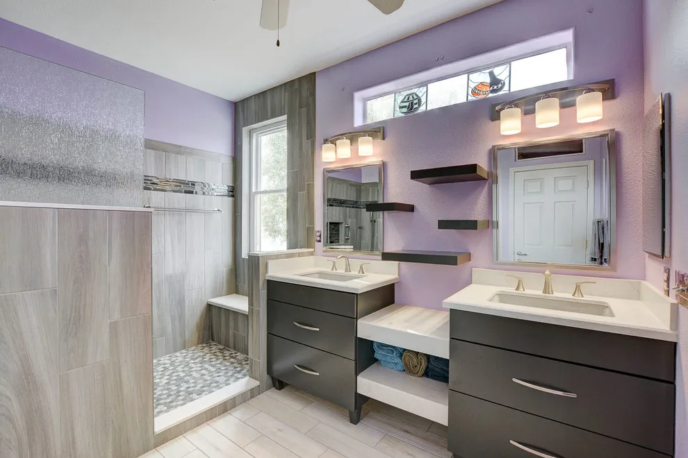 Lavender Fantasy Bath in Sun City Anthem by Las Vegas Remodel & Construction - Photo 5