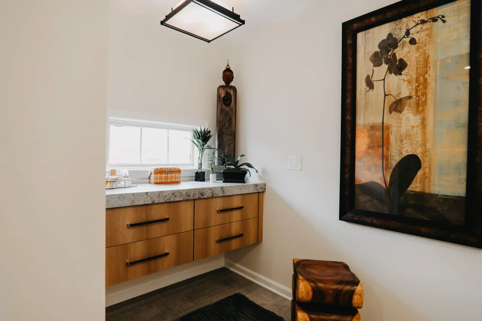 Asian-Inspired Main Bathroom by Corvin's Floor Coverings & Cabinetry - Photo 4