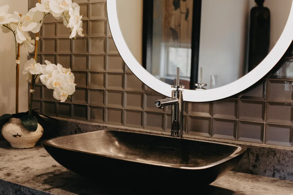 Asian-Inspired Main Bathroom by Corvin's Floor Coverings & Cabinetry - Photo 3