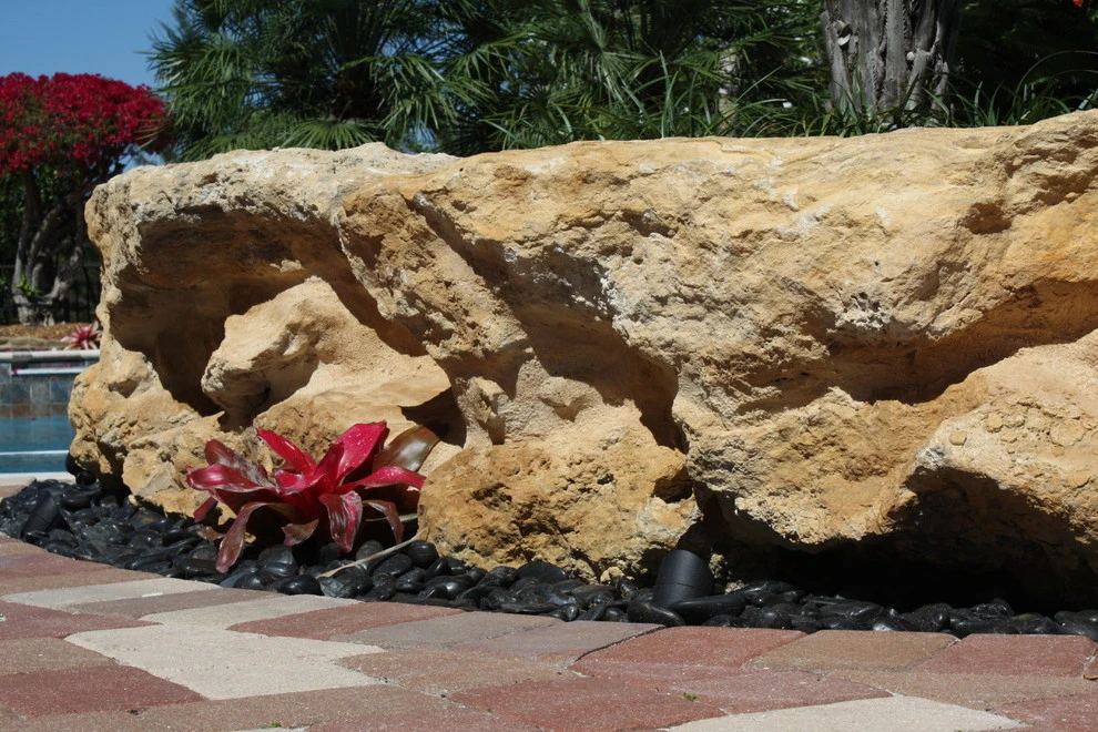 Stone Landscape Rock Border Walls by Broward Landscape, Inc. - Photo 10