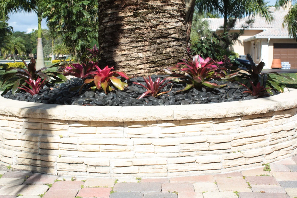 Stone Landscape Rock Border Walls by Broward Landscape, Inc. - Photo 24