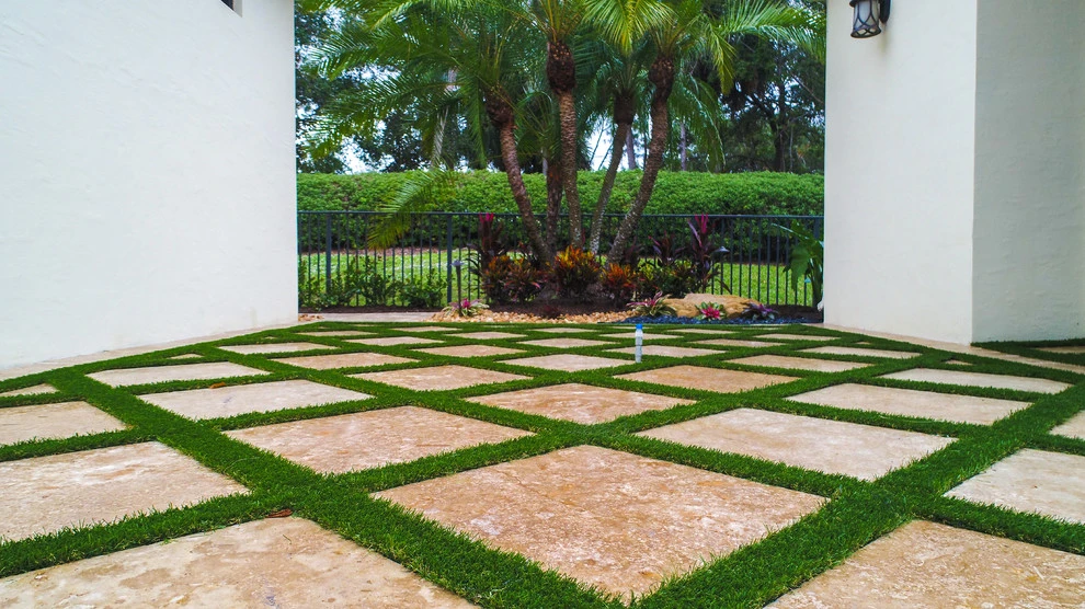 Synthetic Turf Decorative Patterns by Broward Landscape, Inc. - Photo 2