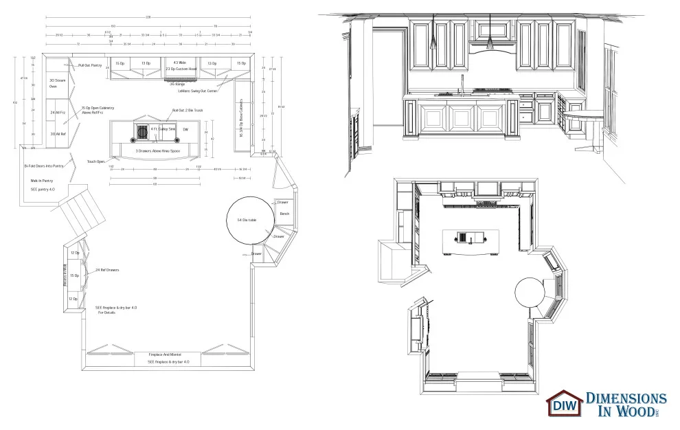 Kitchen, Hearth Room, and Breakfast Nook Renovation by Dimensions In Wood Inc - Photo 46