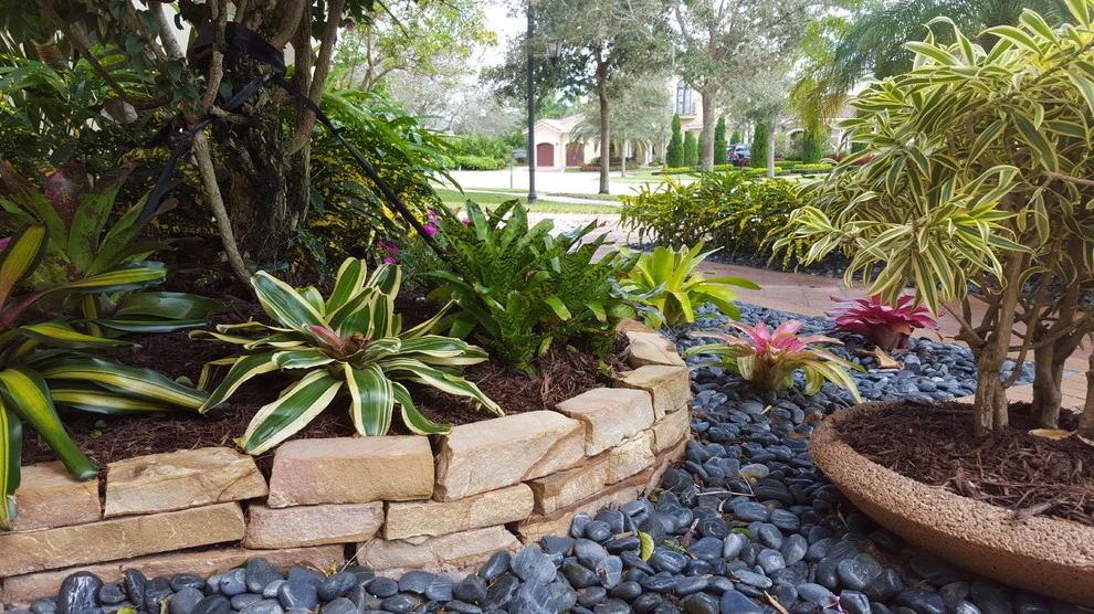 Stone Landscape Rock Border Walls by Broward Landscape, Inc. - Photo 16