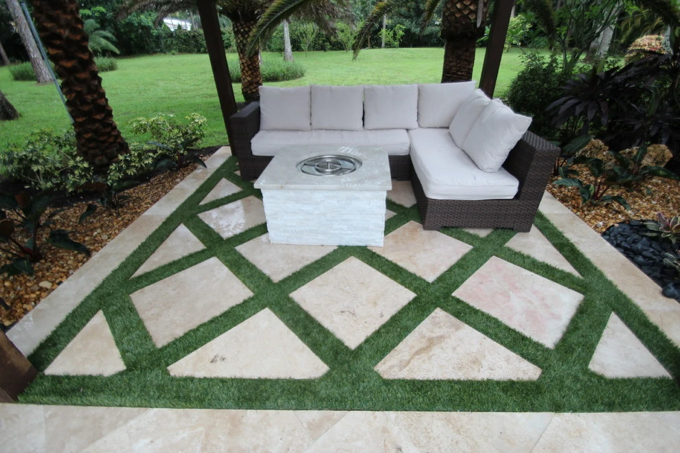 Synthetic Turf Decorative Patterns by Broward Landscape, Inc. - Photo 3
