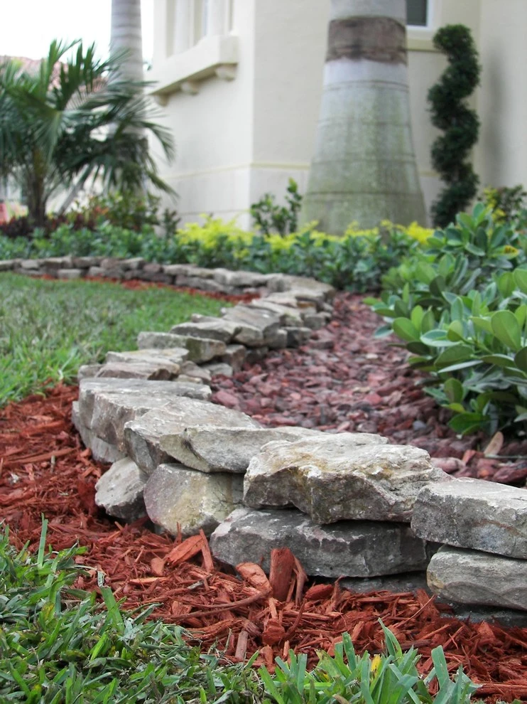 Stone Landscape Rock Border Walls by Broward Landscape, Inc. - Photo 21