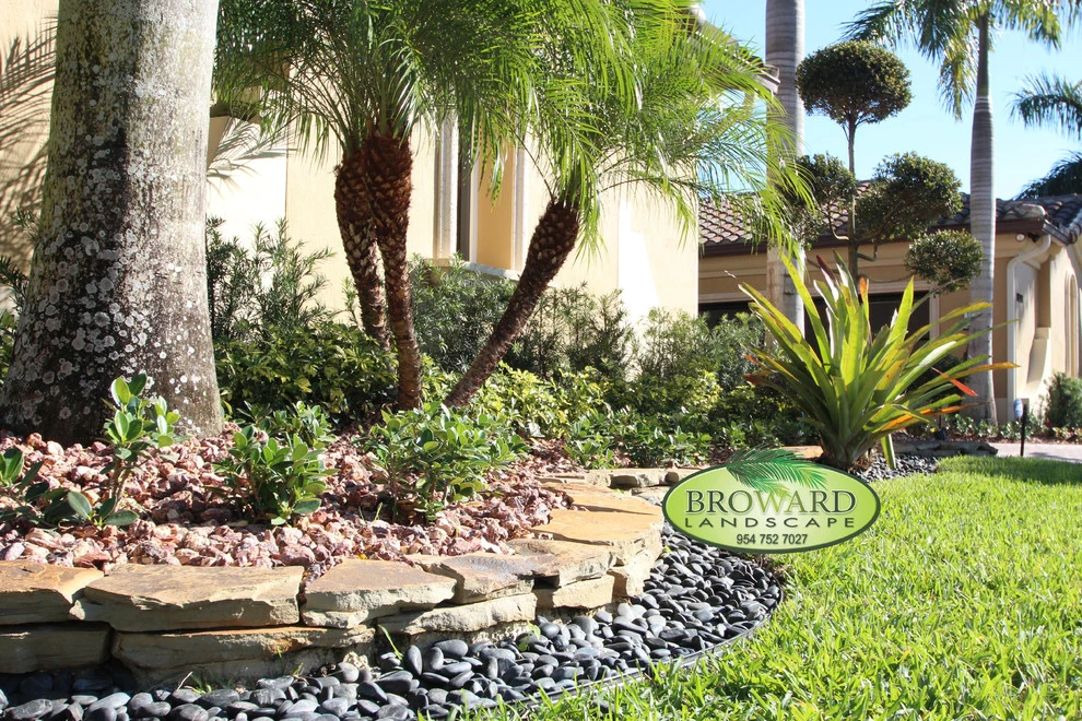 Stone Landscape Rock Border Walls by Broward Landscape, Inc. - Photo 20