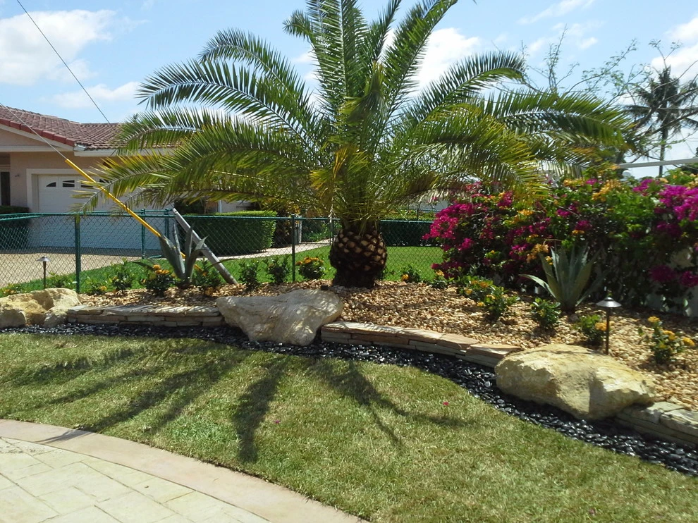 Stone Landscape Rock Border Walls by Broward Landscape, Inc. - Photo 27