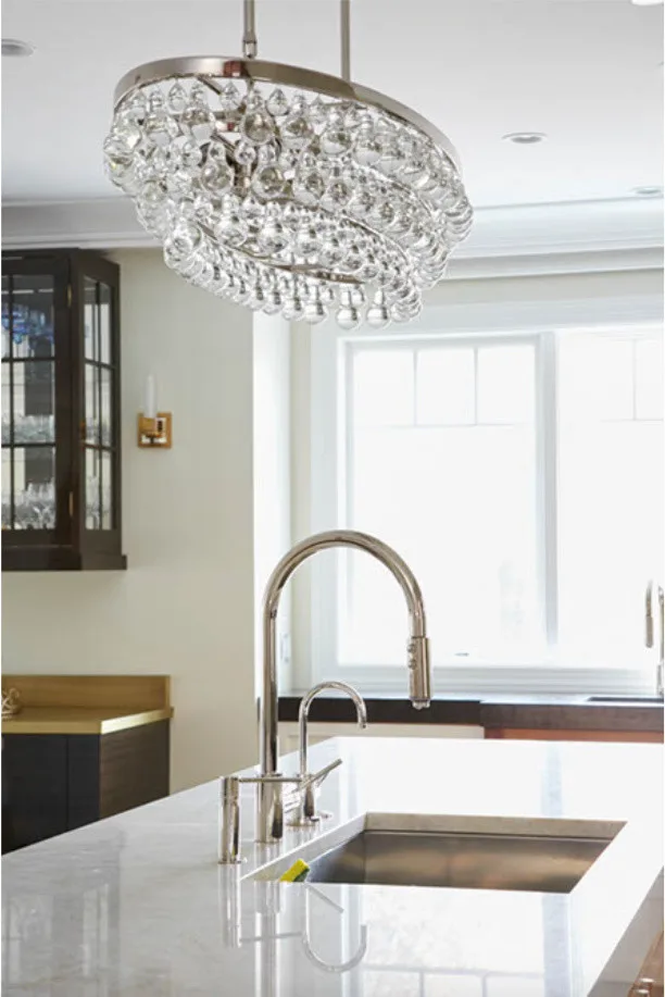 Contemporary Exotic Wood Kitchen in River Forest by Denise Hauser Design Co. - Photo 9