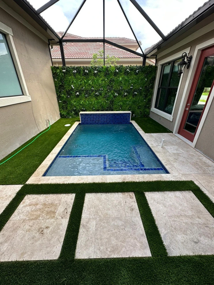 Plunge Pool Artificial Turf by Broward Landscape, Inc. - Photo 2