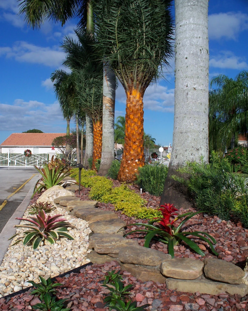 Stone Landscape Rock Border Walls by Broward Landscape, Inc. - Photo 12