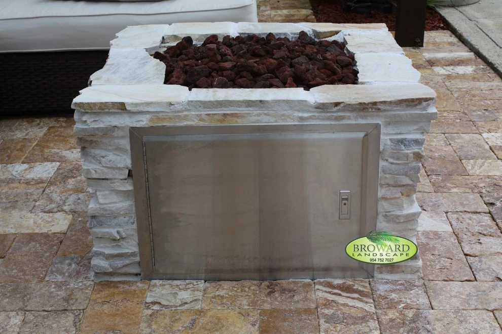 Square Outdoor Fire Tables by Broward Landscape, Inc. - Photo 2