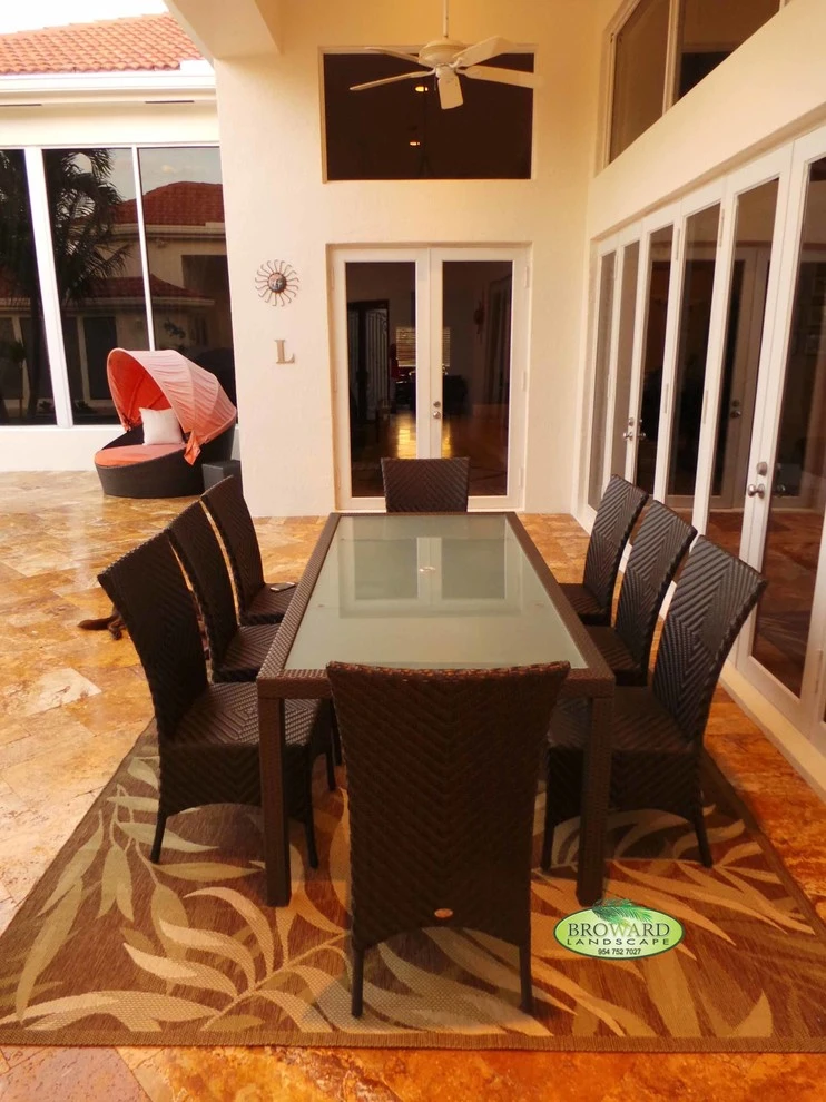 Pergola & Fire Table with Sitting Area, Sunrise FL by Broward Landscape, Inc. - Photo 6