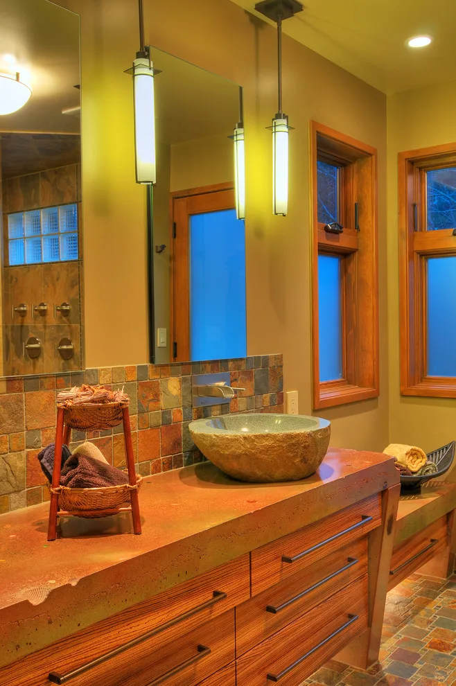 Samish Lake Rustic Master Bathroom by Domistyle Design - Photo 4