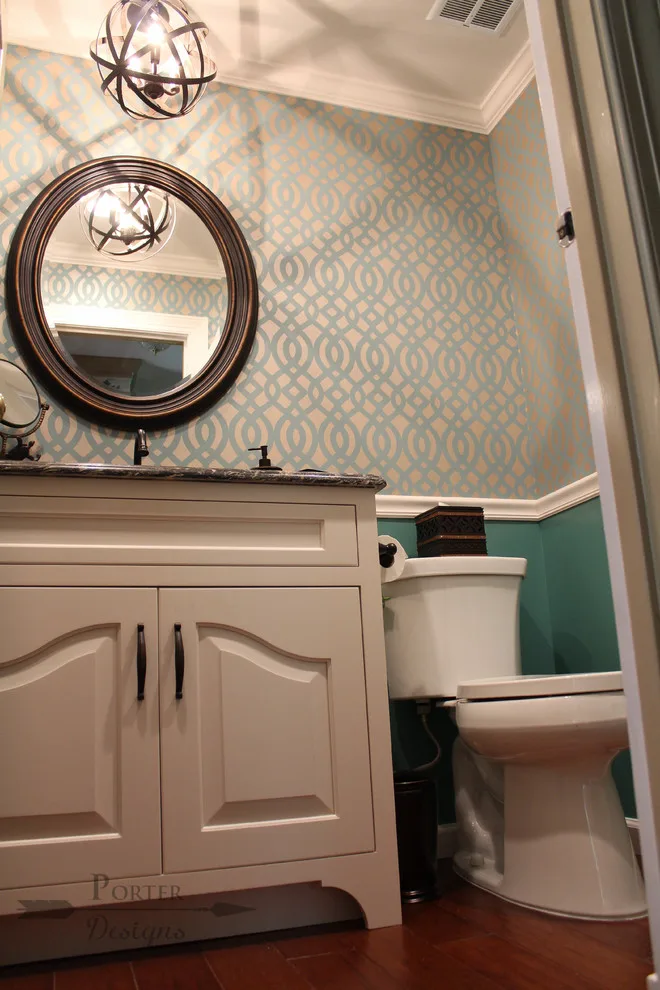 Teal Rustic Powder Bath by Angela Porter - Photo 7