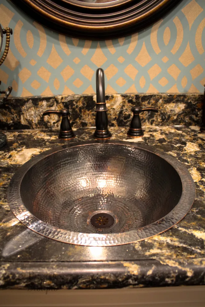 Teal Rustic Powder Bath by Angela Porter - Photo 2