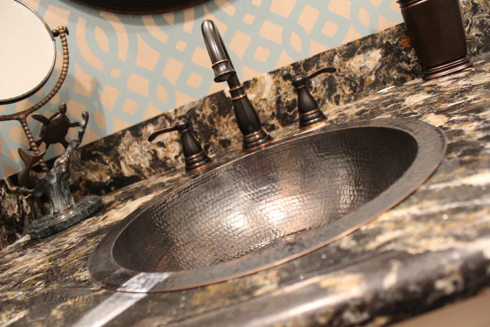 Teal Rustic Powder Bath by Angela Porter - Photo 10