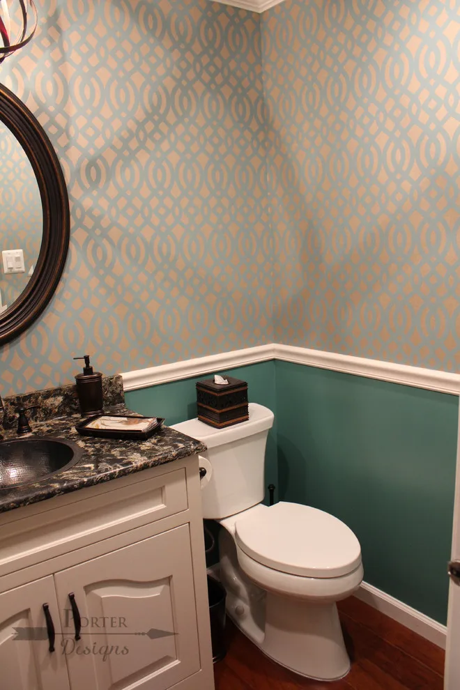Teal Rustic Powder Bath by Angela Porter - Photo 4