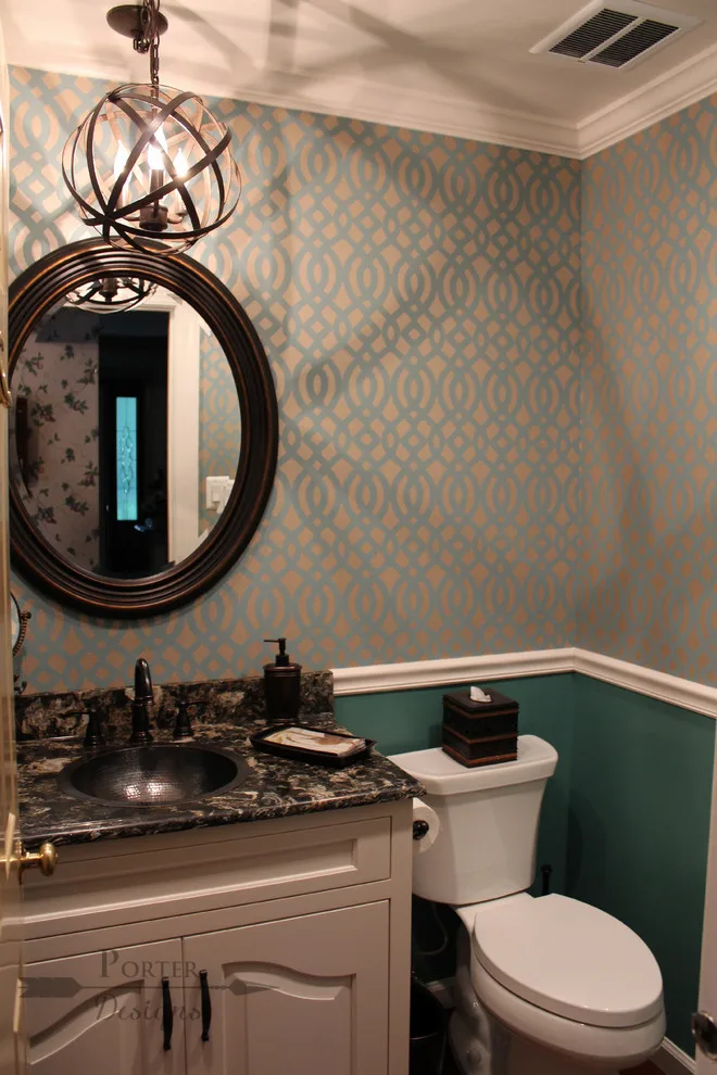 Teal Rustic Powder Bath by Angela Porter - Photo 5