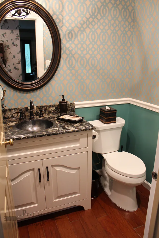 Teal Rustic Powder Bath by Angela Porter - Photo 9