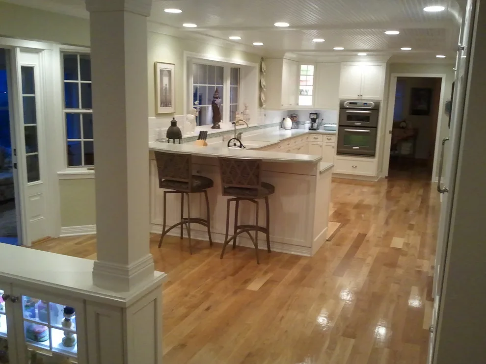 Aqua Corian with White Cabinets by Dimensions In Wood Inc - Photo 8