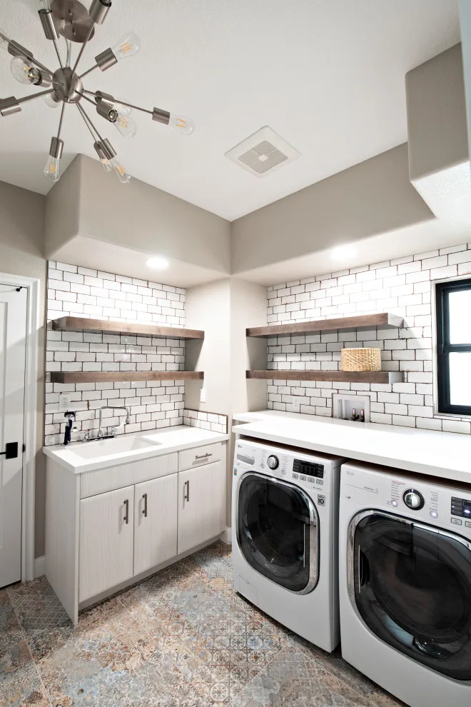 Contemporary Eclectic Laundry Space by La Costa Cabinets & Design - Photo 5