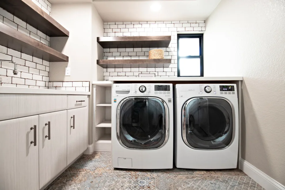 Contemporary Eclectic Laundry Space by La Costa Cabinets & Design - Photo 6