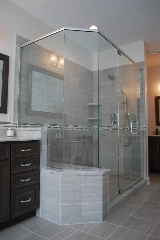 Aurora Gray Tones Master Bathroom by Kitchen And Bath Etc. - Photo 14