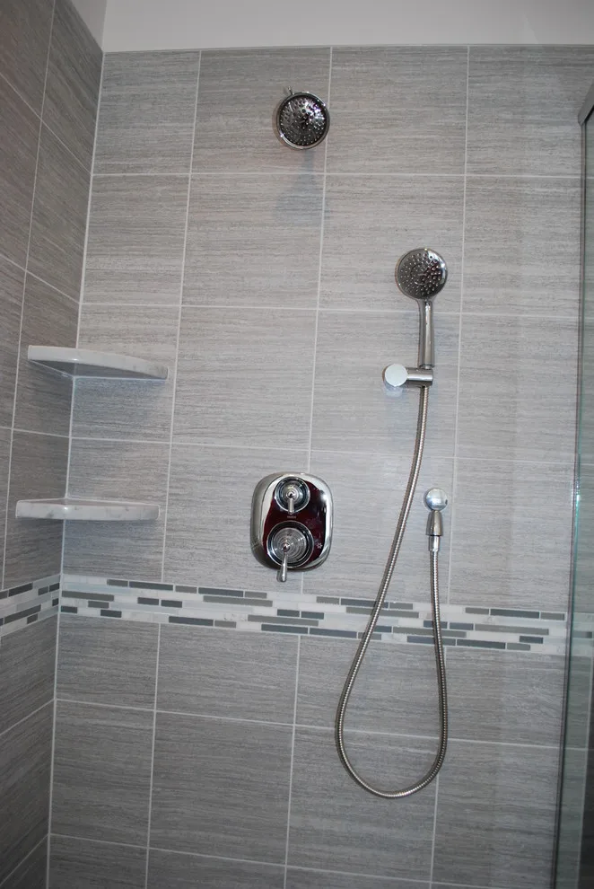 Aurora Gray Tones Master Bathroom by Kitchen And Bath Etc. - Photo 5