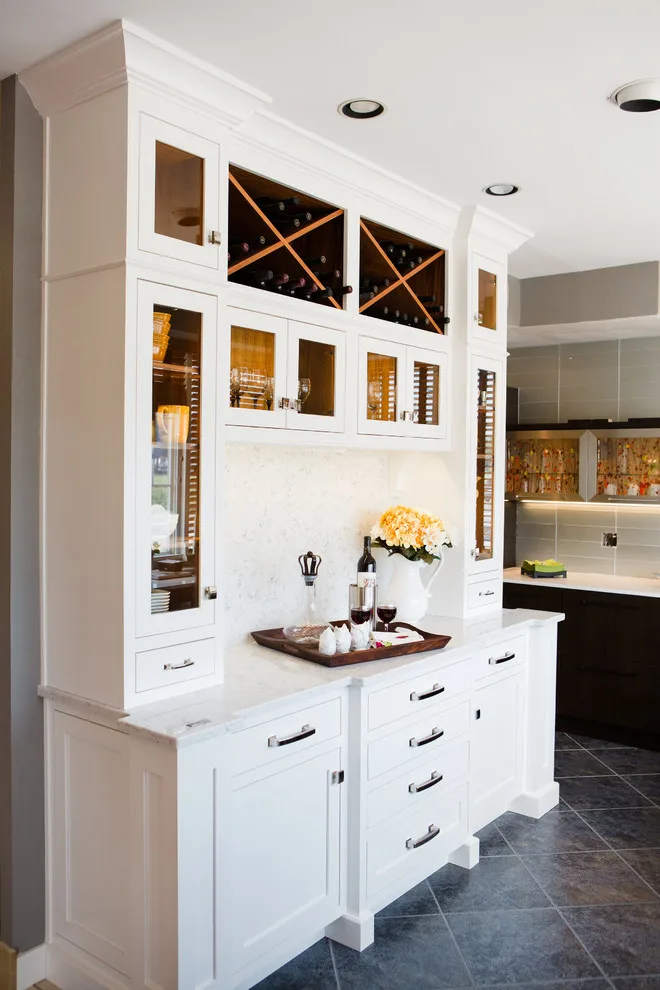Walnut and White Bar Showcase by Stacey Kocevar Designs, LLC - Photo 3