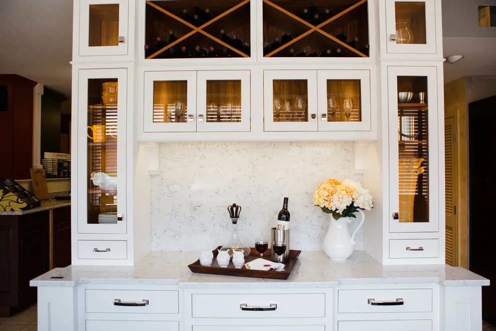 Walnut and White Bar Showcase by Stacey Kocevar Designs, LLC - Photo 5