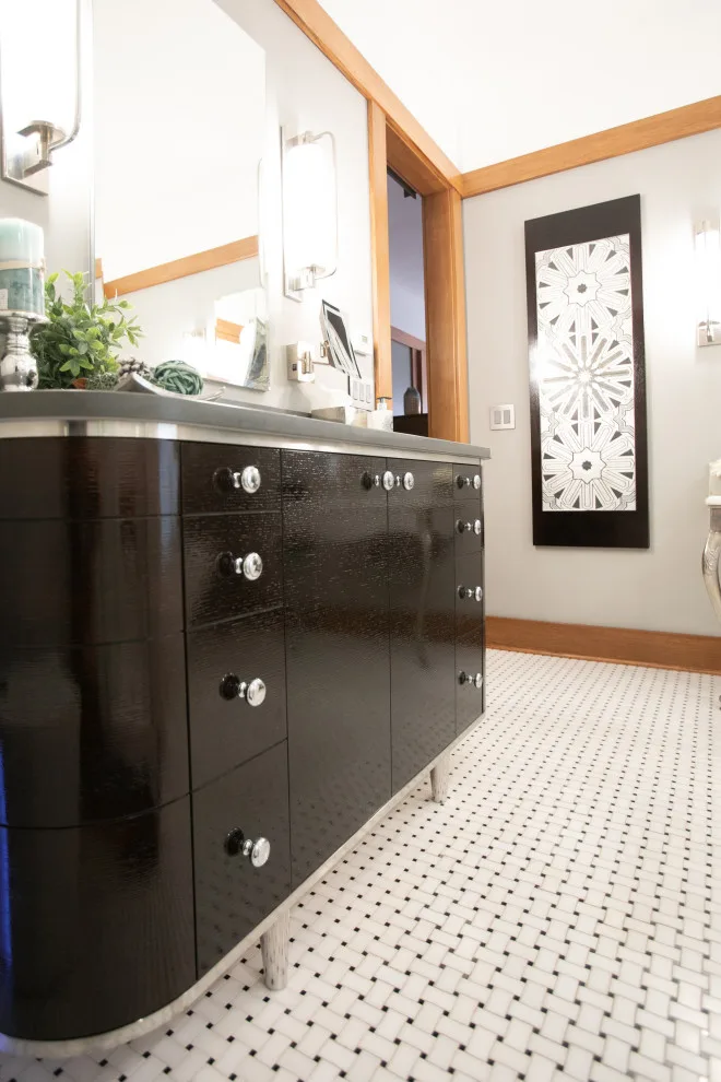 Vintage Silver Leaf Master Bath by Denise Hauser Design Co. - Photo 6
