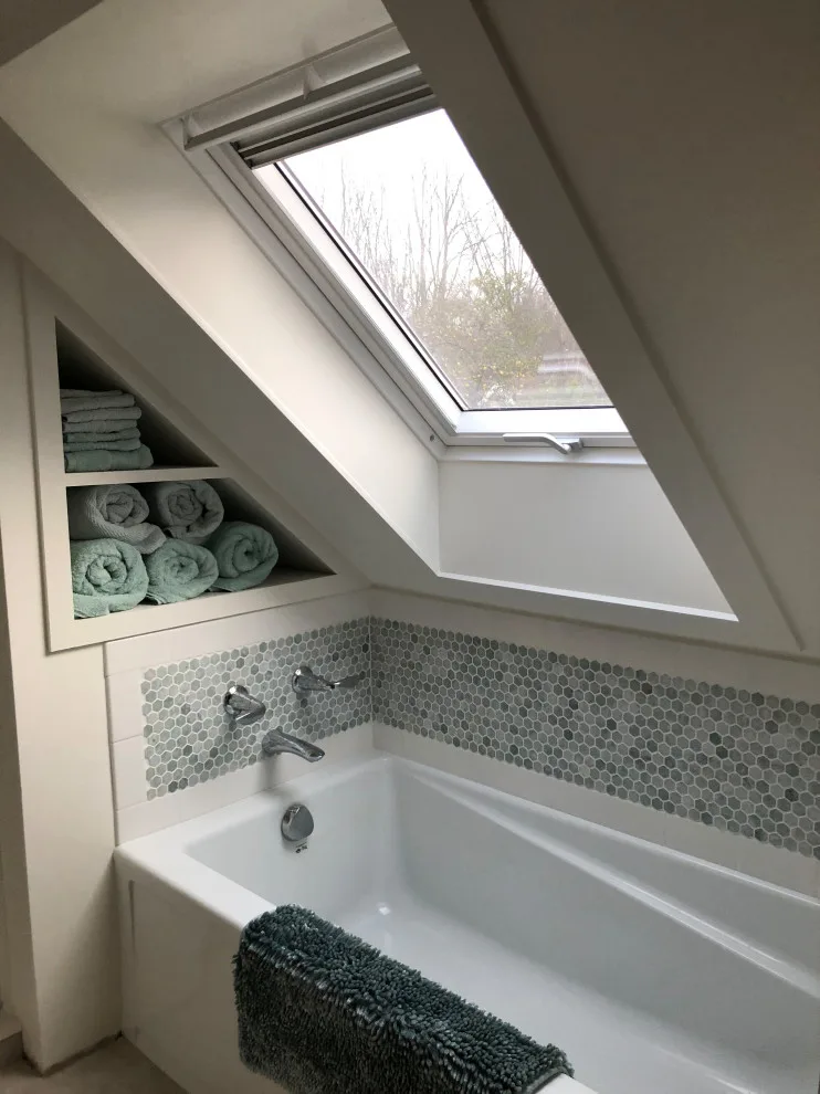Inclined Ceiling Restroom by Lynne Gushee Designs - Photo 2