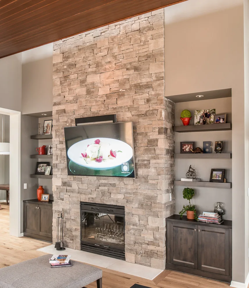 Inclined Ceiling Kitchen and Den by Adam Gibson Design - Photo 7