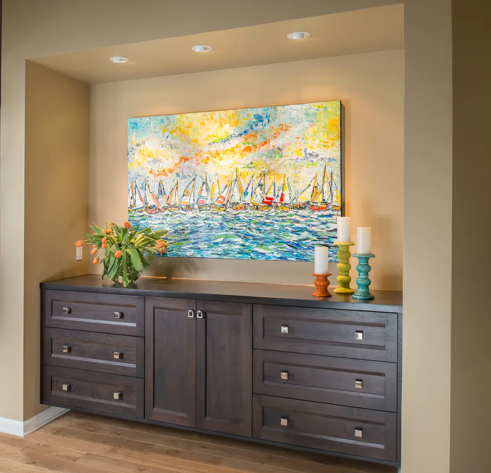Inclined Ceiling Kitchen and Den by Adam Gibson Design - Photo 12