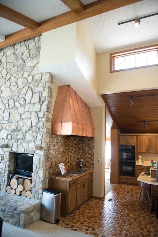 Inclined Ceiling Kitchen and Den by Adam Gibson Design - Photo 5