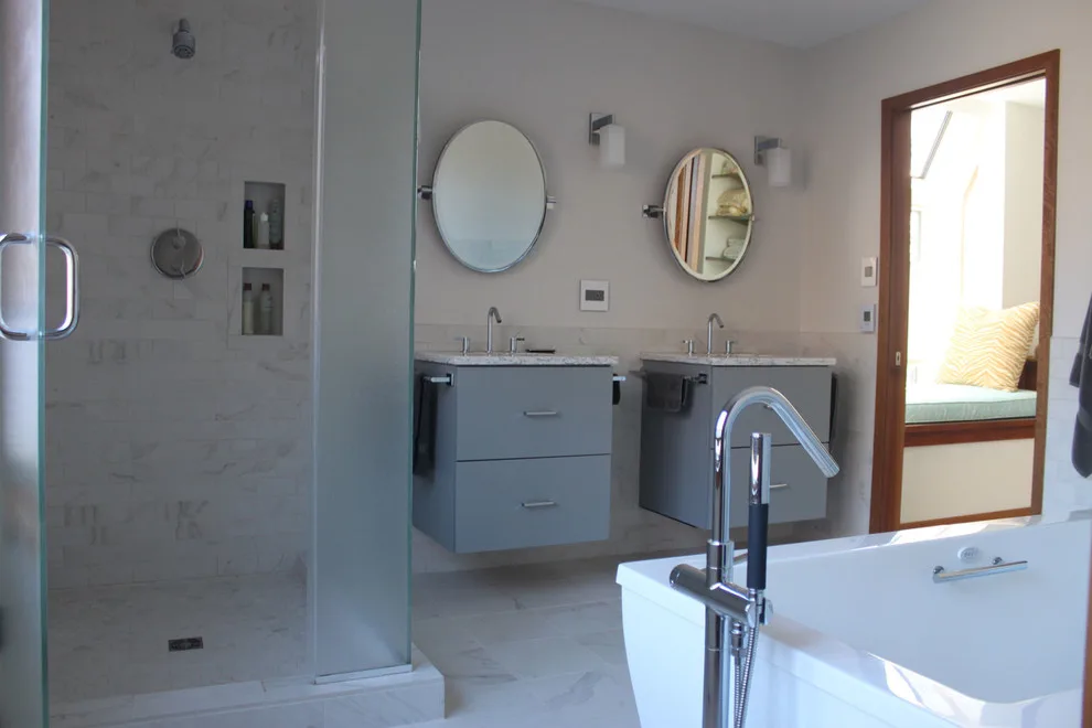 Tranquil and Modern Master Bathroom by Studio H2O/PSC Distribution - Photo 3